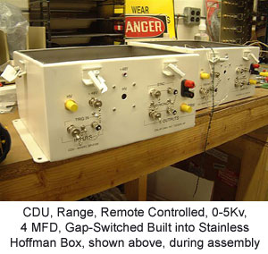 CDU, Range, Remote Controlled, 0-5Kv, 4 MFD, Gap-Switched Built into Stainless Hoffman Box
