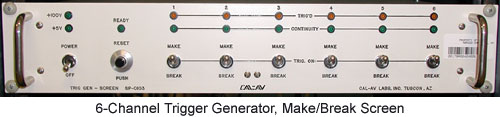 6-Channel Trigger Generator, Make/Break Screen